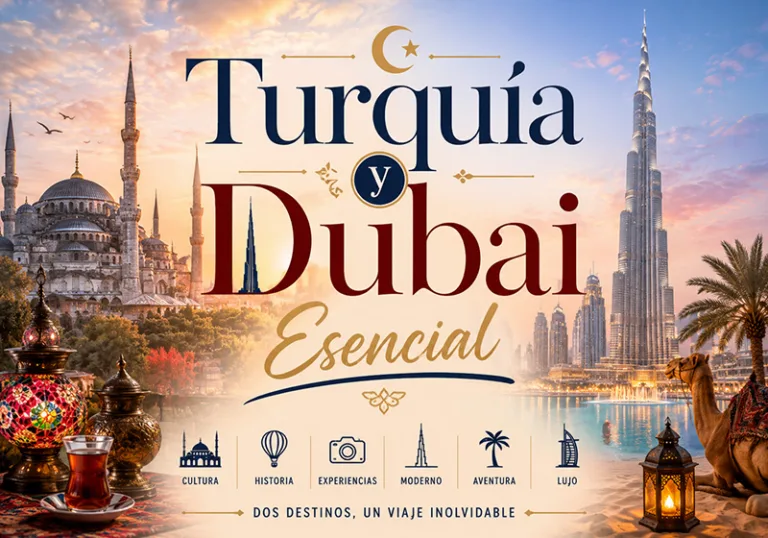 Descubre Turquía y Dubái en un solo viaje: Estambul, Capadocia, Pamukkale, Dubái y Abu Dhabi. Historia otomana y lujo futurista desde Tijuana.