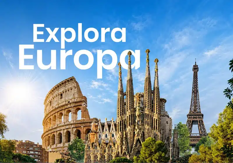 Explora Europa este 2026 visitando Francia, Suiza, Italia, Montecarlo y España. Ciudades icónicas, cultura, historia y paisajes inolvidables.