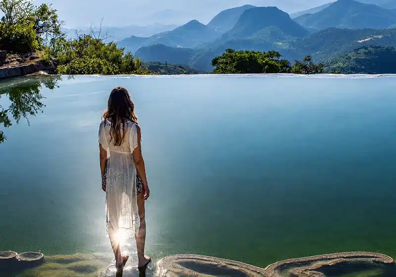 Cascadas petrificadas de Hierve el Agua en Oaxaca