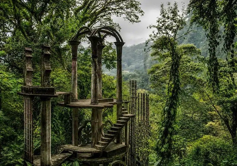 Las Pozas en Xilitla, jardín surrealista construido por el artista Edward James entre la selva de la Huasteca Potosina