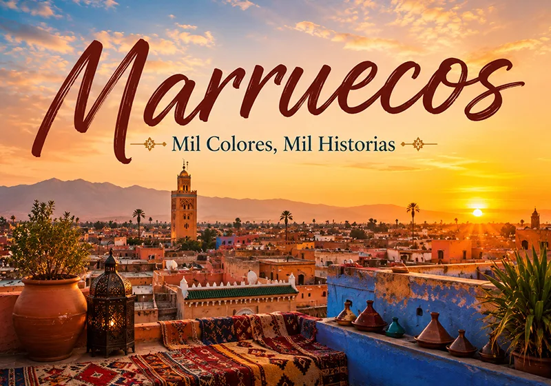 Recorre Marruecos en 10 días: Casablanca, Fez, la Ruta de las Kasbahs, Ait Ben Haddou y Marrakech. Salida 1-11 de febrero 2027. $4,899 USD.
