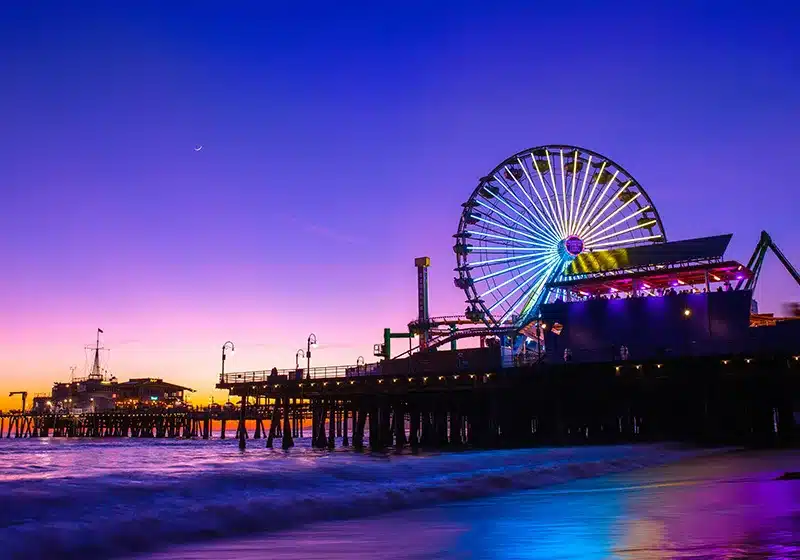 Muelle de Santa Mónica, Los Ángeles, destino desde Tijuana