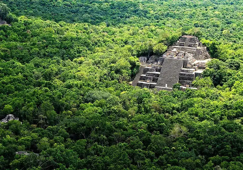 Calakmul, Chiik Naab' u Oxtetún​ es un yacimiento arqueológico prehispánico maya, situado en el estado de Campeche.